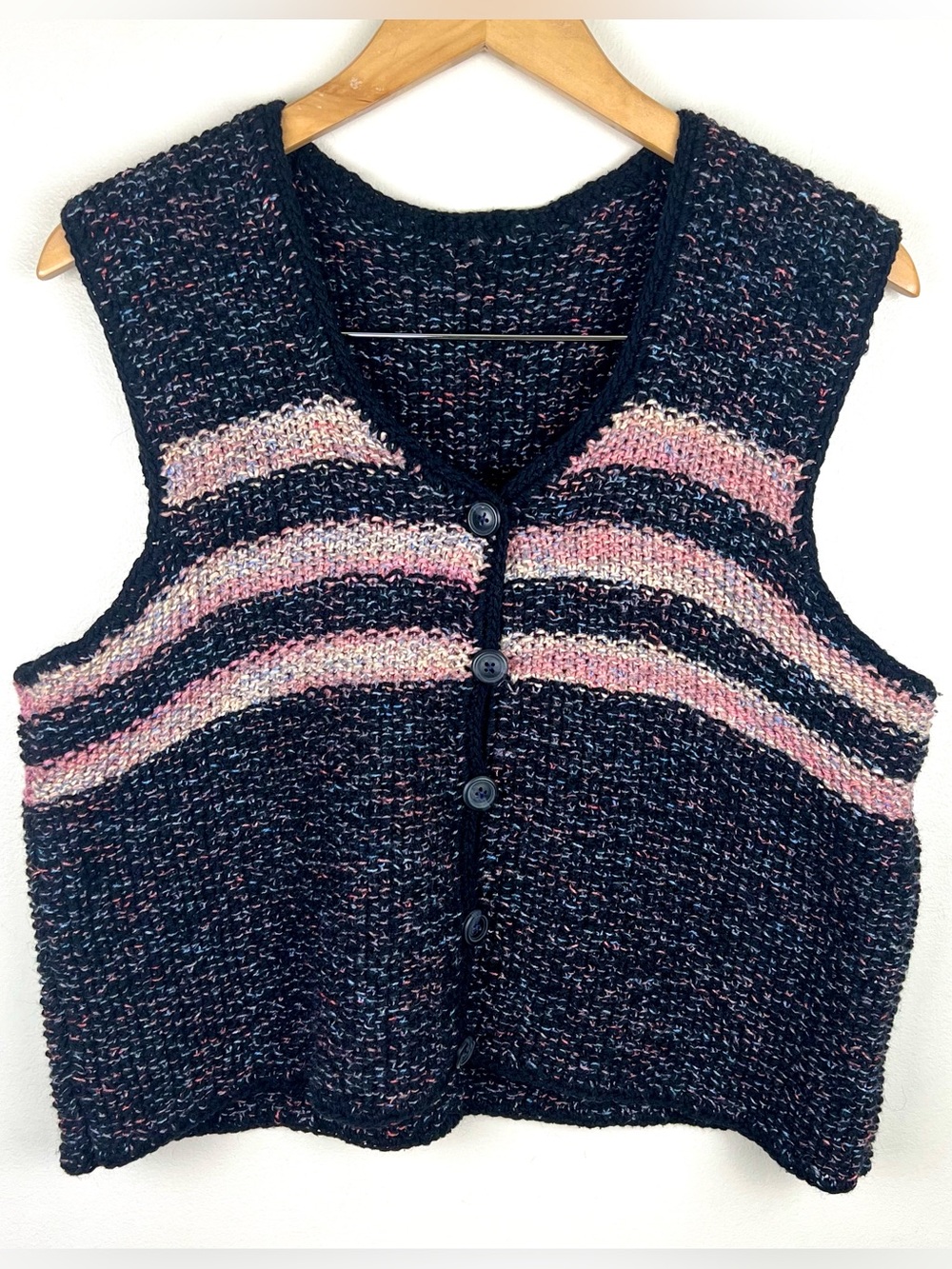 Vintage Handmade Chunky Knit Sweater Vest